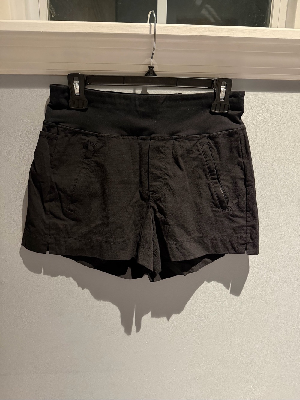 Athleta Black Active Skort with Zip Pockets